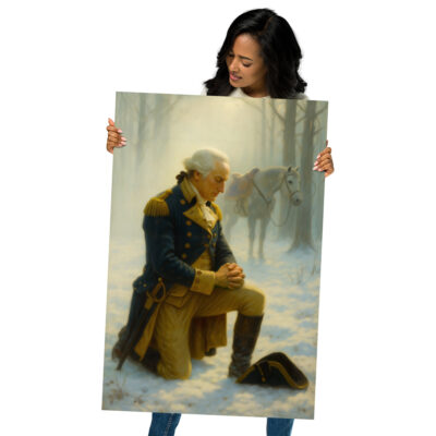 "The Prayer at Valley Forge" by R Hansen - 24" x 36" Premium Luster Photo Paper Poster