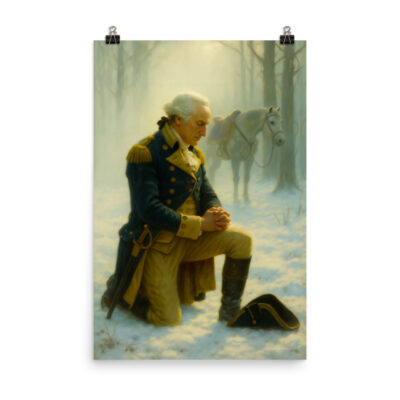 24" x 36" The Prayer at Valley Forge - Photo Paper Poster